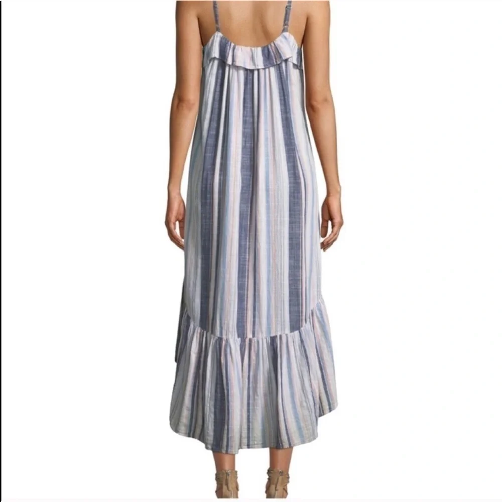 Xirena Rumer Rainbow Stripe Ruffle Dress - Picture 2 of 10